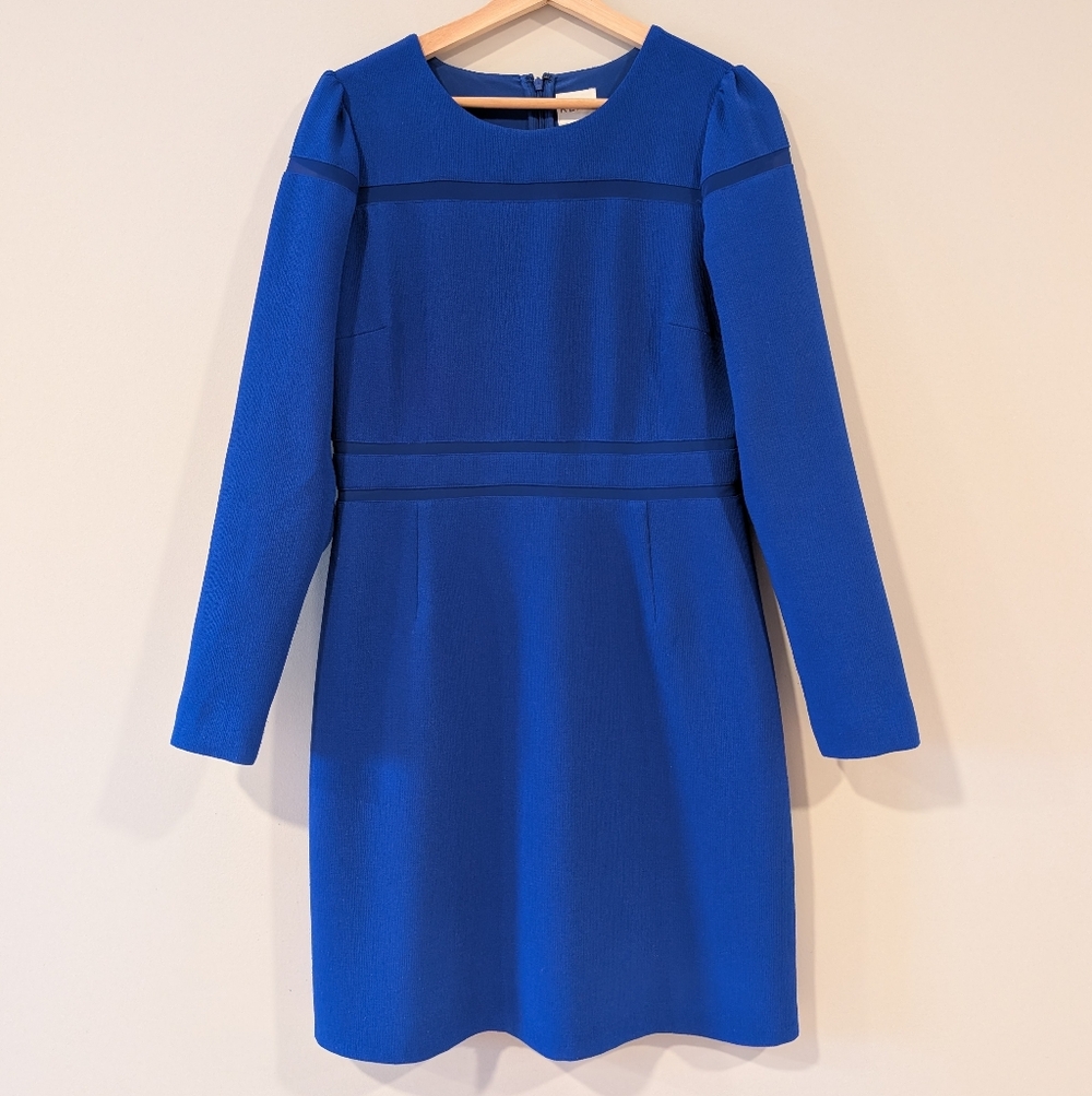Reiss Royal Blue Long Sleeve Dress